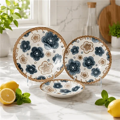Attractive Ceramic Bowl & Plate Set factory