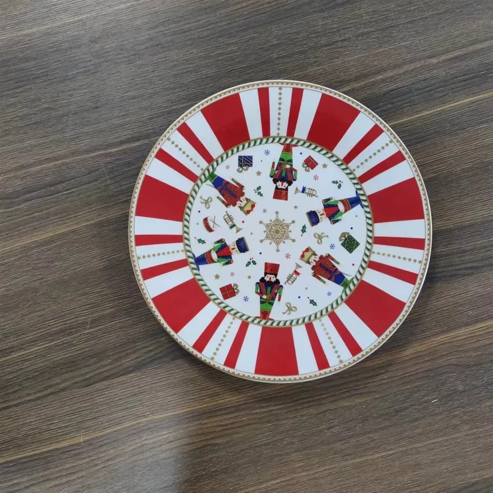 Christmas Applique Ceramic Set